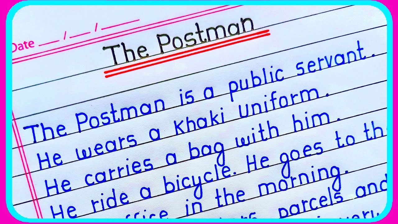 the postman essay for class 4