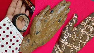 Cello Tape And Bindi Se Banaye Mehndi Design New Tricks Mehndi Design From Cello Tape And Bindi