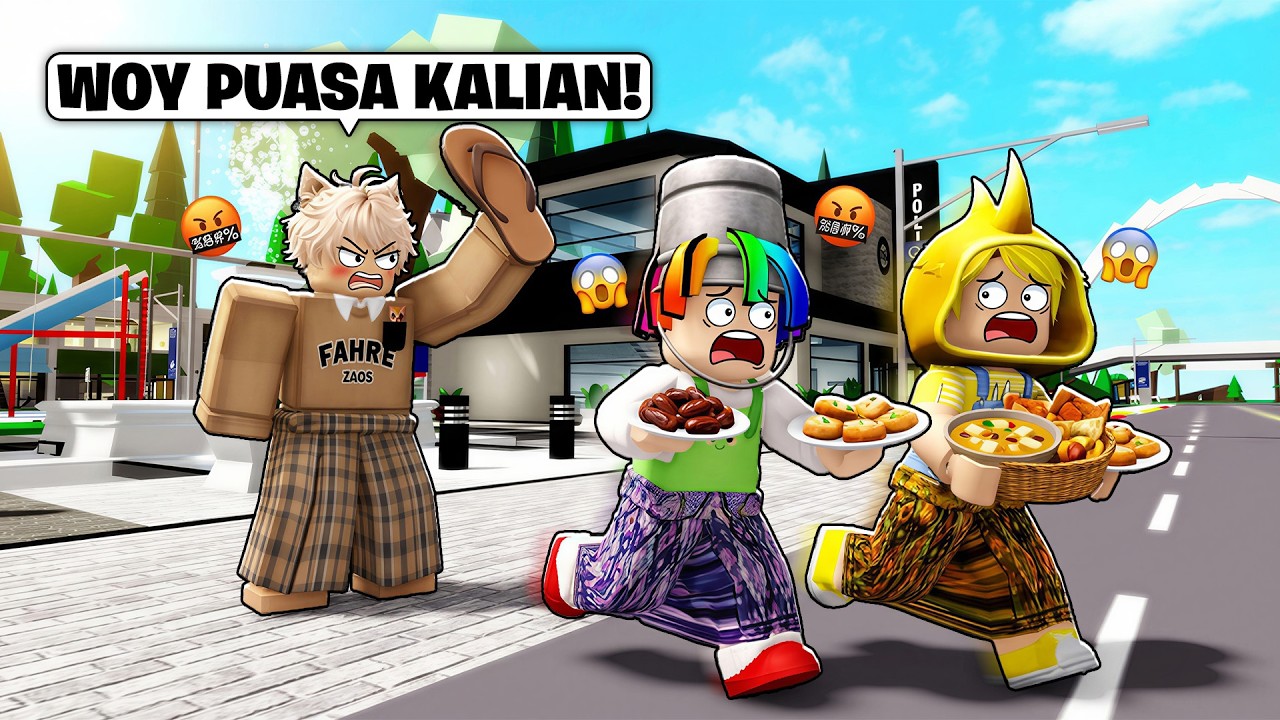 DUNDUN & LEMON KETAHUAN GAK PUASA DI BULAN RAMADHAN BROOKHAVEN ROBLOX!!