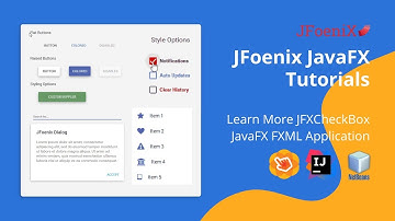 JFoenix Java FXML Tutorial - #04 Learn More JFXCheckBox Google Material Design JavaFX Application