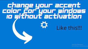 How to change ACCENT COLOR in Windows 10 without ACTIVATION| Tutorial| Should try!✔