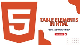 How to create table in HTML | HTML table elements #htmltutorial #htmltables #htmltags #html2023