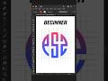 Adobe Illustrator 2025 Tips - How To Create P+S+Z Letter Logo Design Process #GfxHunters #short