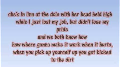 The Script - For The First Time (HQ Version) lyrics on screen