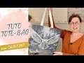 Tuto tote bag avec fond i en panneau jacquard simple et rapide 