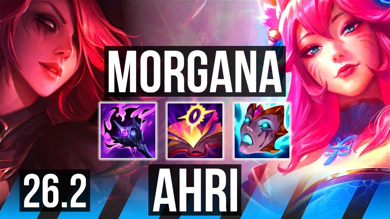 MORGANA vs AHRI (MID) | 38K damage, Good KDA: 6/1/14 | NA Master | 26.2