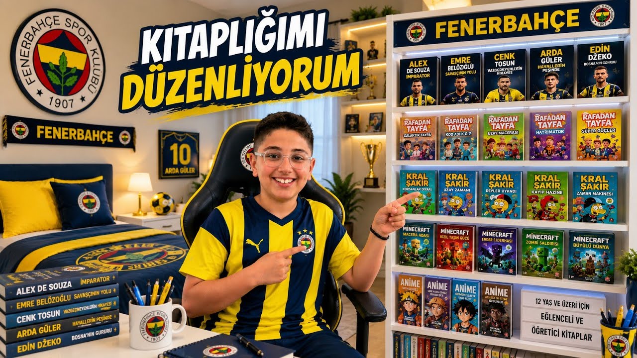 EFE'NİN KİTAPLIĞINI DÜZENLEDİK | VLOG