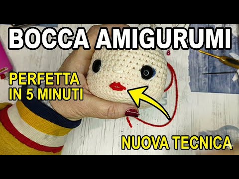 Video Come ricamare la bocca su una bambola Amigurumi - Tutorial Passo Passo