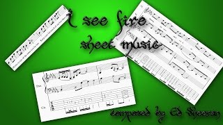 I See Fire - Ed Sheeran [Sheet Music for Guitar, Piano and Violin]
