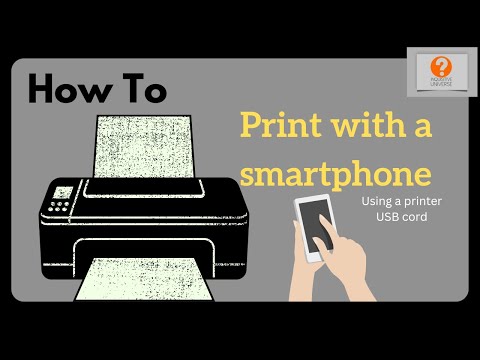 How to print with a smartphone