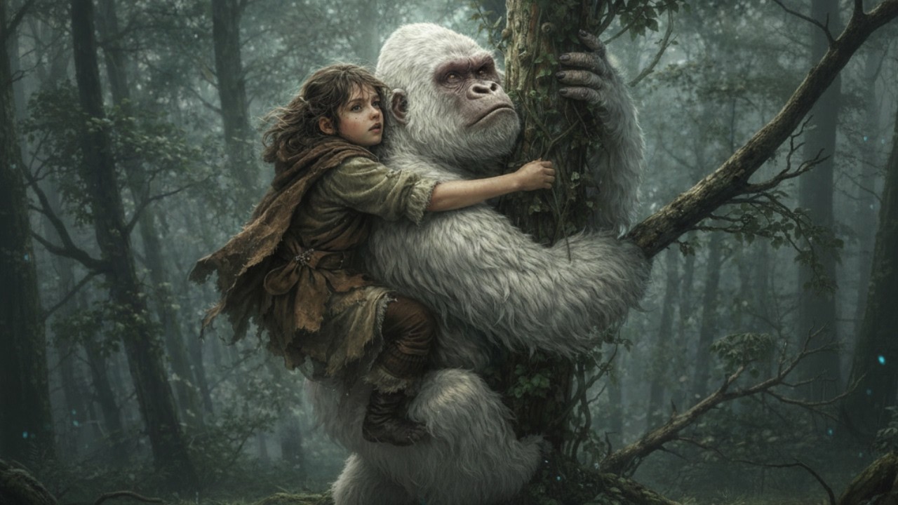 ألقاها إخوتها في الغابة ليتخلصوا منها… لكن الغوريلا لم تتركها كما تركوها