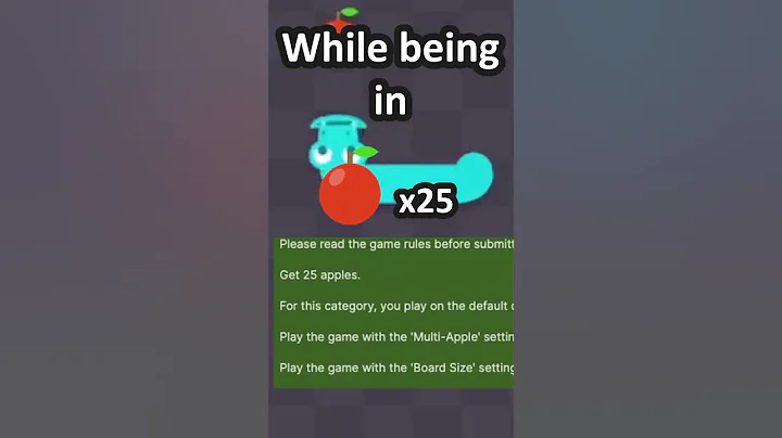 I HAD THE WORLD RECORD IN GOOGLE SNAKE! #gaming #speedrun #worldrecord