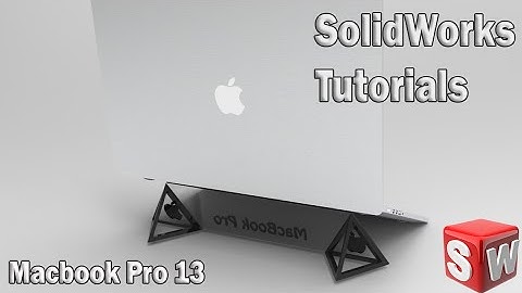 Best CAD Tutorial | Solidworks design for Macbook Pro 13 Laptop Stand | Solidworks Tutorials