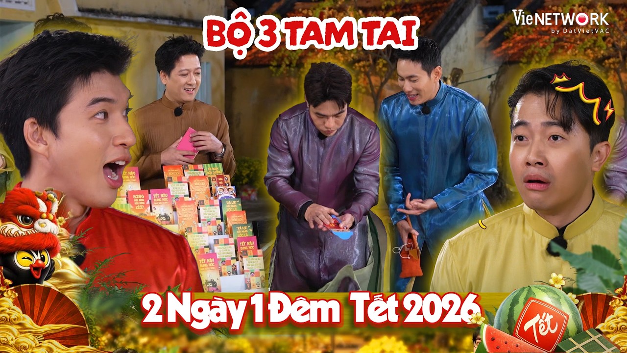 Bộ 3 TAM TAI Hiếu - Cris - Lâm rút lộc đầu năm và cái kết hài bể bụng | 2 Ngày 1 Đêm