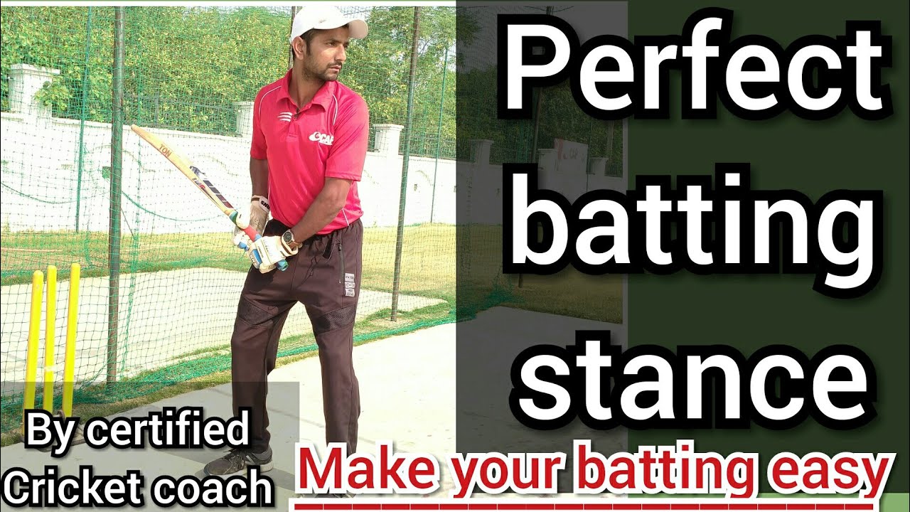 Proper batting stance for batsman what is the best stance for batting in cricket YouTube