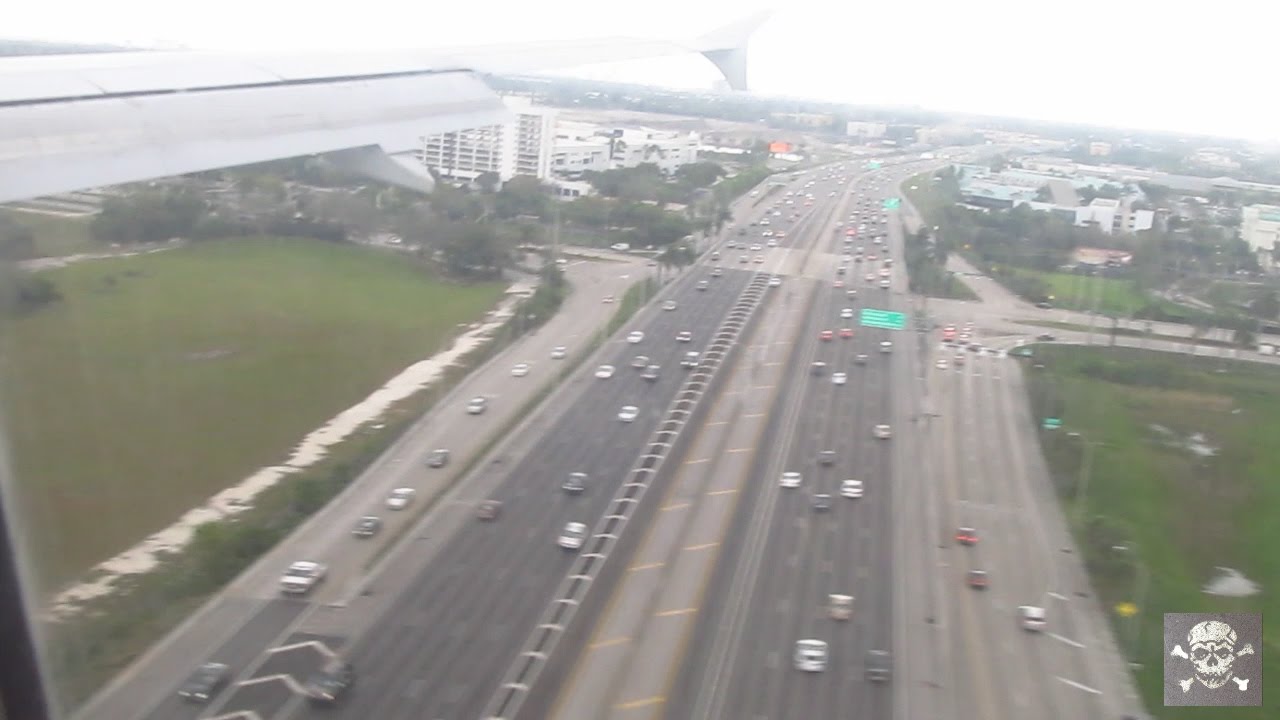 Jetblue landing at Fort Lauderdale International Airport FLL YouTube
