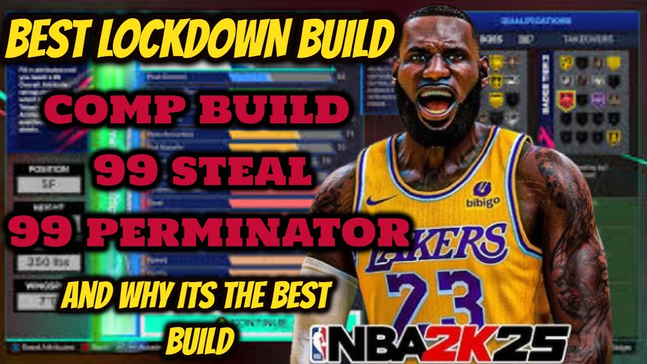 BEST LOCKDOWN BUILD ( COMP LOCK) IN NBA 2K25 99 STEAL 99 PERIMETER ...