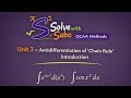 Antidifferentiation "Chain Rule" Introduction - Unit 3 Math Methods