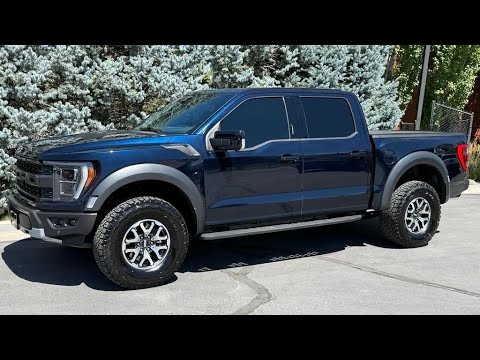 2023 Ford F-150 Raptor Antimatter Blue Metallic Walkaround (SOLD) - YouTube