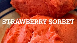 Strawberry Sorbet made with Ninja Creami in Lavonne’s Kitchen