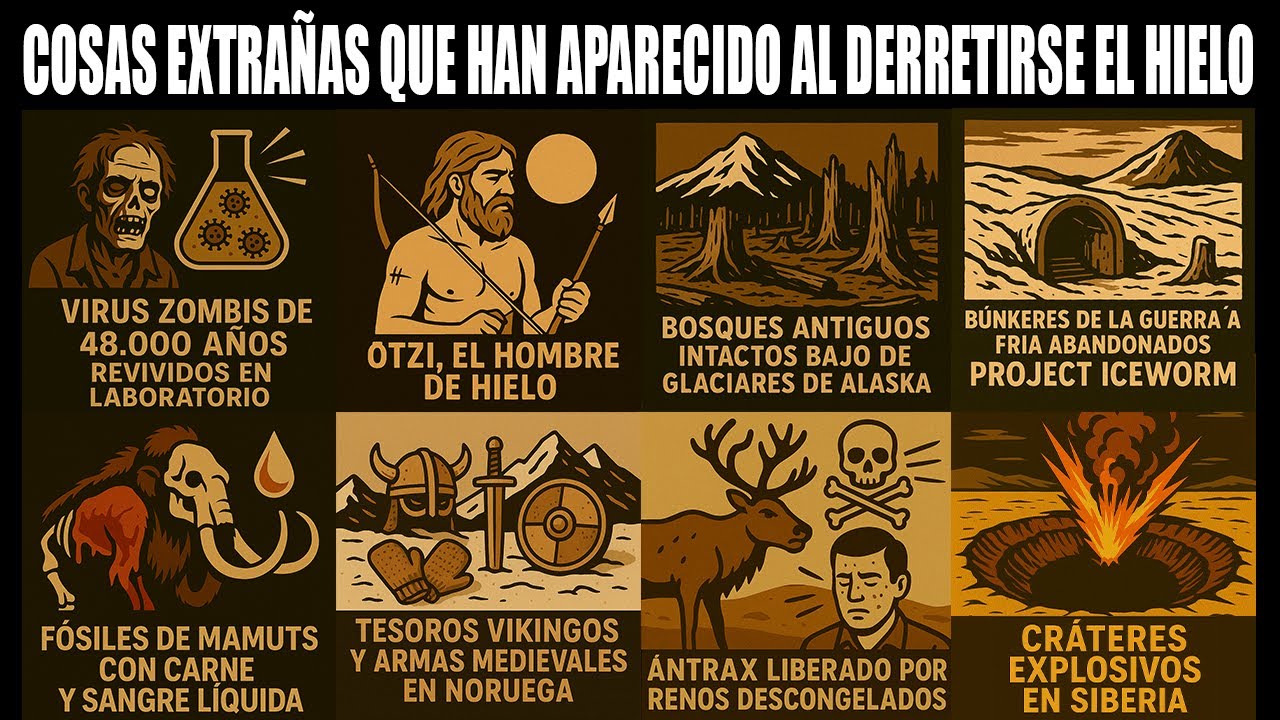 8 Cosas Extrañas que han aparecido al derretirse el hielo