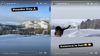 Tom Brady Documents Snow Adventures During Ski Trip with His 3 Kids: 'Powder Day'