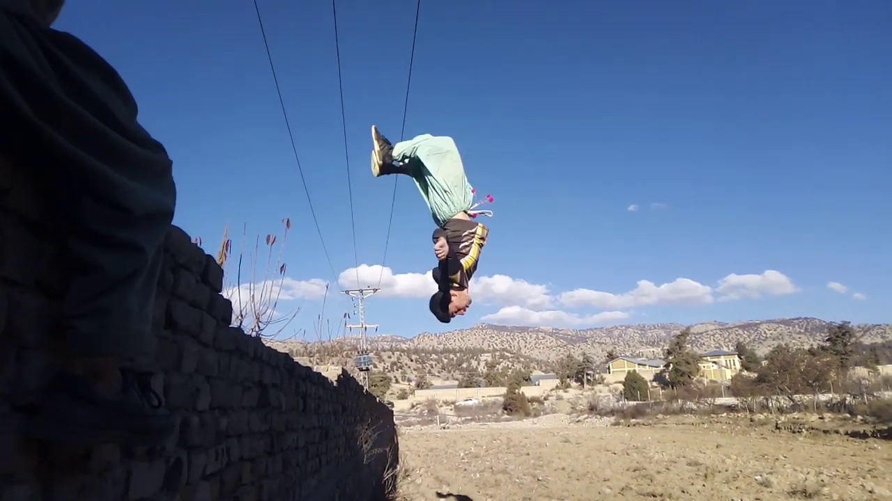 Crazy flips on hard ground YouTube