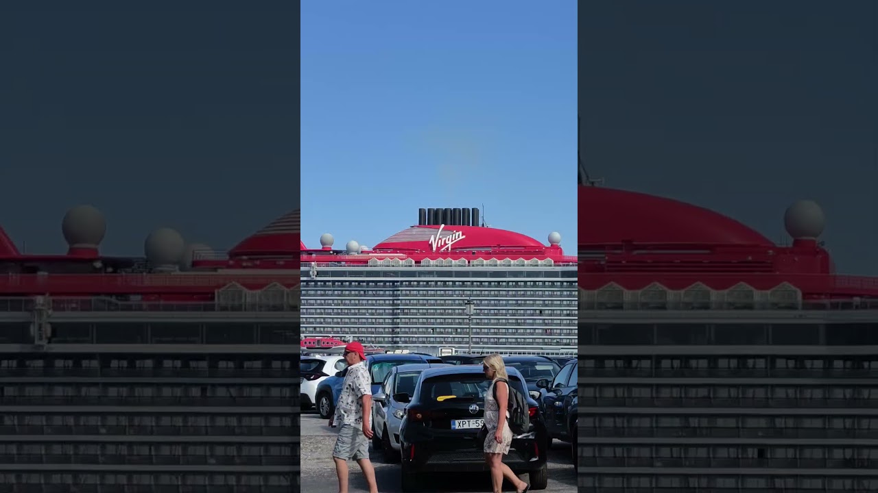 “Scarlet Lady Arrives in Rhodes, Greece! 🛳️🇬🇷🌊”#rhodesgreece #travelvlog #cruiselife #cruiseship