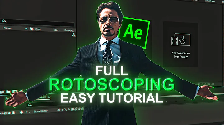 How To Rotobrush After Effects Tutorial | Remove Background in After Effects