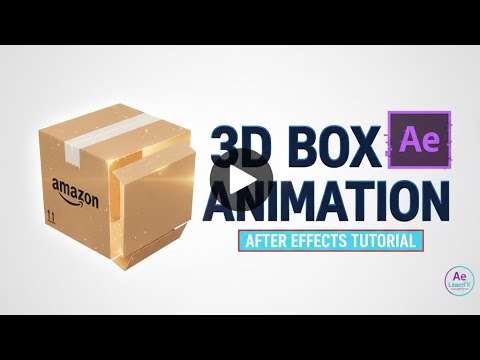 Create 3d box animation in after effects tutorial. #hexacodeacademy # ...
