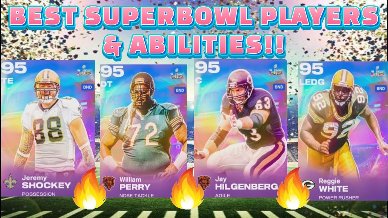 MUST HAVE SUPERBOWL PLAYERS & BEST ABILITIES TO USE!! DISCOUNTED ABILITIES & UNSTOPPABLE XFACTORS!!