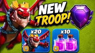 NOOB Army to LEGEND LEAGUE 😱 TH15 Dragon Spam is BROKEN! 20 Dragons + 10 Revive Spells| Clash of Cln