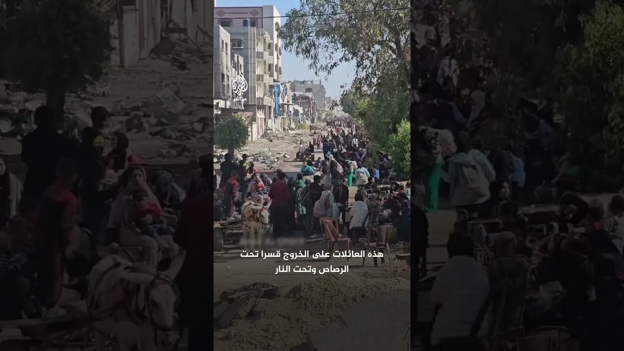 “تحت الرصاص والنار”.. قوات الاحتلال تجبر آلاف الفلسطينيين على النزوح قسرا من مناطق شمال غزة