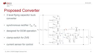 Modulation Scheme For A Zvs Clamp-Switch Operated Three-Level Flying Capacitor Buck Converter