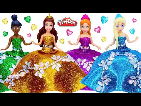 youtube princess play doh dress up Play doh frozen dress up elsa
