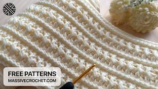 UNUSUAL & VERY EASY Crochet Pattern for Beginners❗️⚡️Crochet Stitch for Baby Blanket & Bag