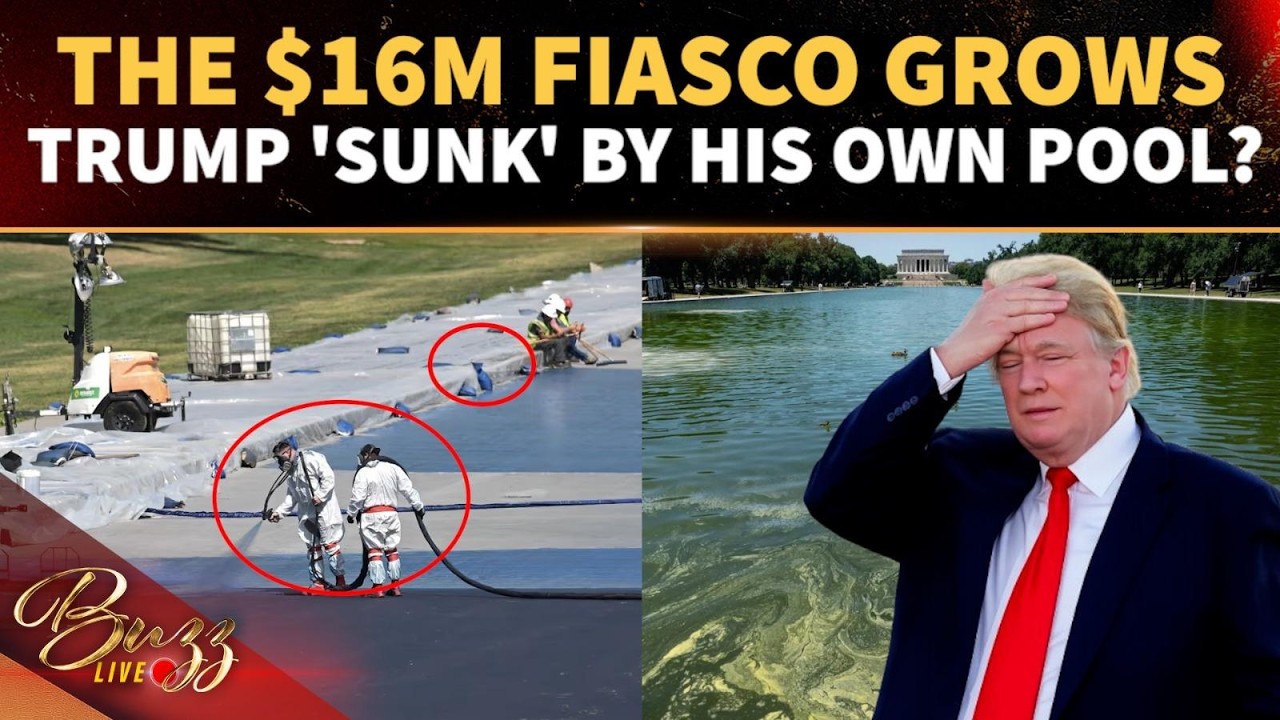 TRUMP EYESORE LIVE? Reflecting Pool Fiasco Worsens as Bottom Is Exposed