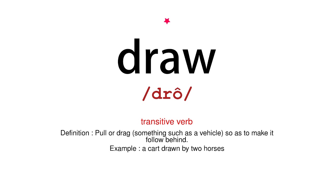 How To Pronounce Draw Vocab Today YouTube