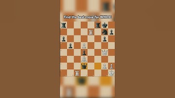 CHESS PUZZLE 9: Find the Best move for WHITE #chessmaster #chesspuzzle #chess player #shorts #short