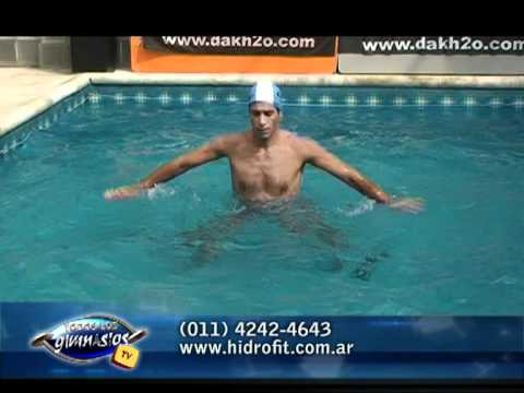 Gimnasia acuatica con tobillera resistencia - Ejercicios para gluteos, y piernas. - YouTube