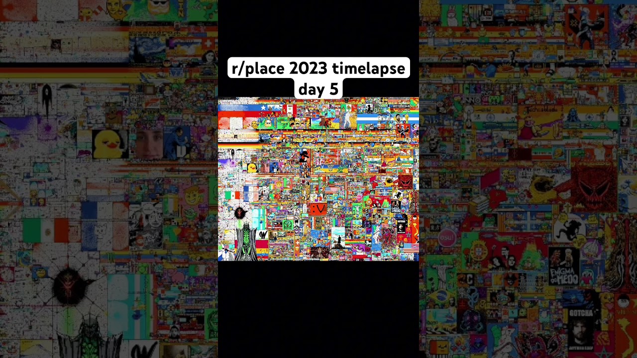 Official r/place timelapse day 5 
