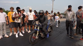 Cap Black promo Thunder valley dirtbike and 4 wheeler drag racing