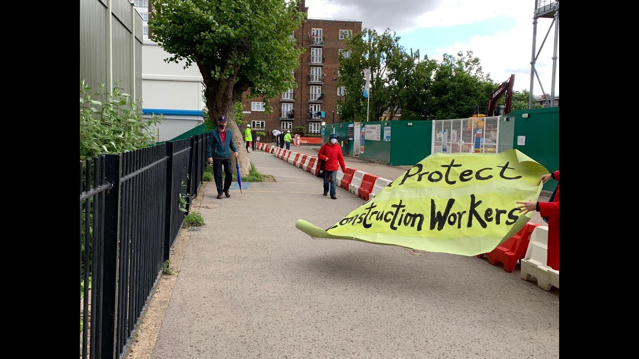 Residents blockade Hackney council construction project YouTube