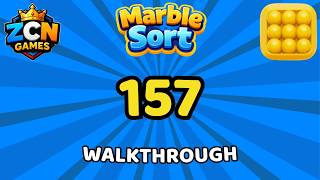 Marble Sort Level 157 Walkthrough (No Rocket) | Solution