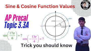 AP Precalculus | Topic 3.3A | Struggling with Sine & Cosine? This Unit Circle Trick Will Help! ✅