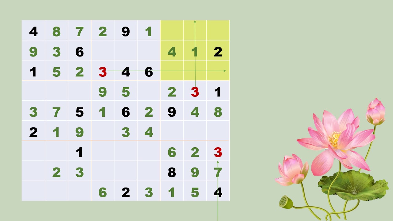 Fun Sudoku Tutorial for Beginners- Easy 6 - YouTube