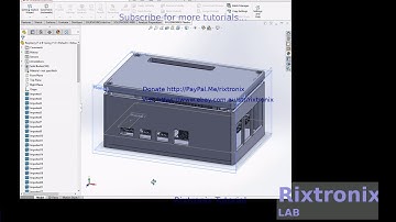 Tutorial designing raspberry pi 4 b casing v1 0   solidworks part 9