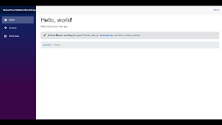 Blazor BreadCrumb with Bootstrap 4