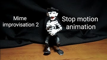 Stop motion animation, mime improvisation 2 (136stopmotion)
