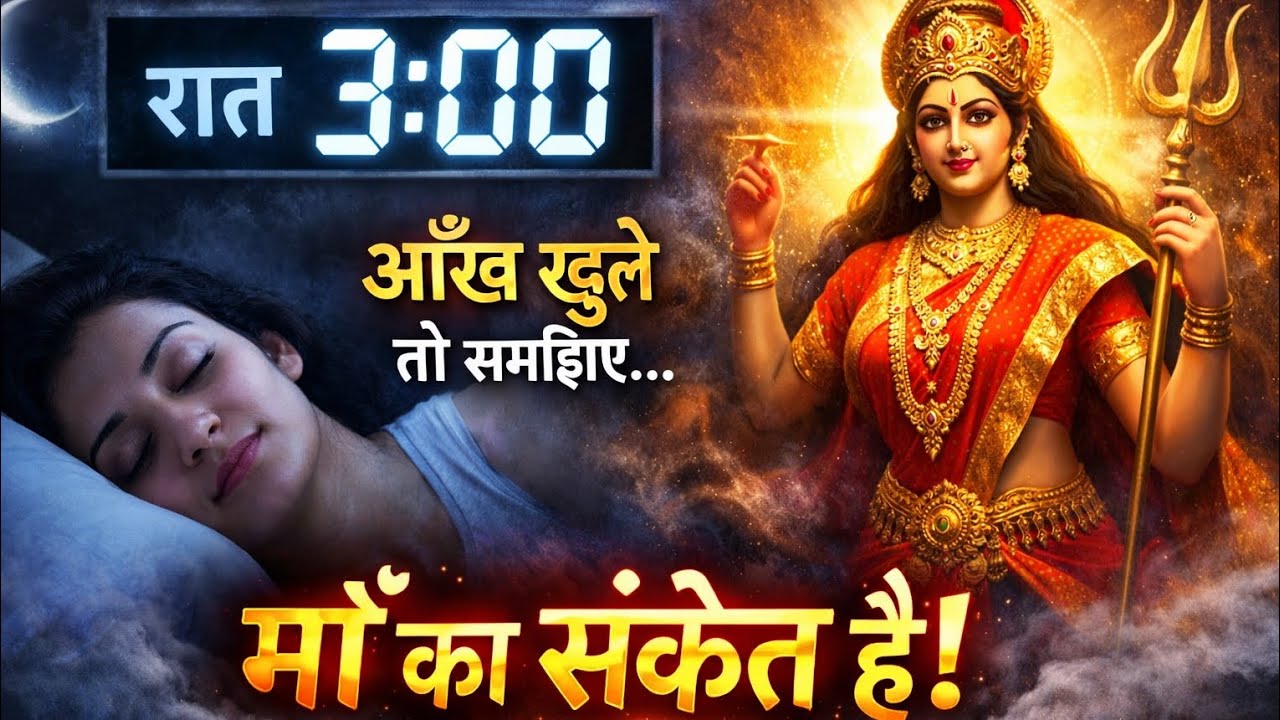 रात 3 बजे आंख खुल जाए तो समझ लीजिए माँ बुला रही हैं! 🌙 | ब्रह्म मुहूर्त का रहस्य #MaaKaSanket #3AM🙏